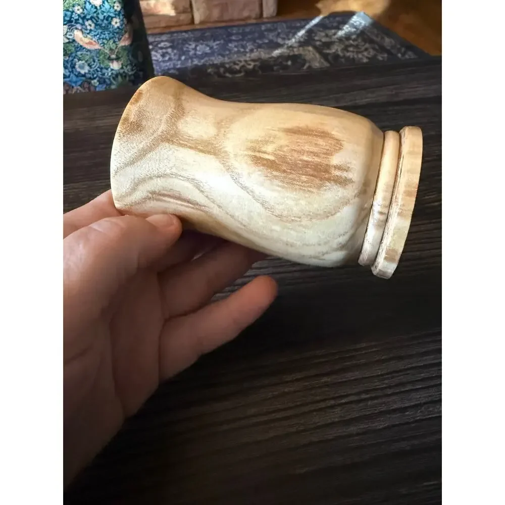 Artisan Made Vintage Mulberry Wood Vase